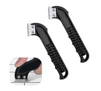 2 Pcs Grout Removal Tool Professional Grout Scraping Rake Tool Grout Remover Carbide scraper for Tile Cleaning, Grouting Tool，for DIY and Professional Use, Grout Rake Scraping Tool(Black)