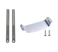 2 Pcs Guitar Fret Puller Fretboard Steel Plate & 1 Set Steel Electric Guitar Pickup Cover