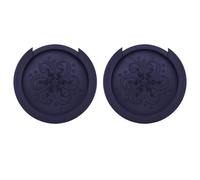 2 Pcs Guitar Soundhole Cover, Feedback Suppressor Reducer Eliminator for Acoustic Guitar (Black)