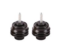 2 Pcs Guitar Strap Button Set Metal Flat Mushroom Head Acoustic Electric Ukulele Register Strap Lock