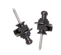 2 Pcs Guitar Strap Lock Non-Slip Button Metal Strap Lock Button Guitar Strap Button for Electric Guitar and Bass