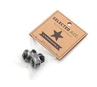 2 Pcs Guitar Strap Locks with Screws and Felts, Silver/Gold/Bronze Mushroom Head Buttons for Folk Electric Guitar, Bass, Ukulele, Secure Snap-On No Modification Needed