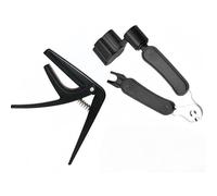 2 Pcs Guitar String Winder and Capo Set,Includes String Winder and Capo, for Acoustic & Electric Guitars, Ideal for Musicians, Easy to Use