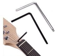 2 Pcs Guitar Wrench, Black 4mm Ball Head, Silver 5mm Ball Head, Length 125mm, Width 75mm, Metal Wrench Tool, Guitar Allen Wrench, for Martin Acoustic Guitar, Guitar Truss Rod Adjustment