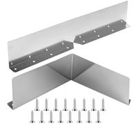 2 Pcs Gutter Valley Splash Guard, Roof Rain Diverter with Screws, Foldable Downspout Diverter for House Shingle Roofs Corner