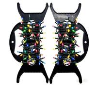 2 PCS H Frame Cable Carriers Christmas Lights Extension Lead Winder Multi-Functional Holiday Light Organiser Christmas Lights Storage Reel Tangle-Free Holder,Extension Cords,Wreaths,Beads,and More