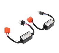 2 PCS H4 Ceramic Head Decoder, 35W LED 6000K Resistor negative decoder Anti Flickering Harness for Most Cars Wire harness xenon lamp fault