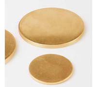 2 Pcs H62 Brass Round Plate Sheets - 0.8mm Thickness, 50/60/70/80mm Diameter for Crafts and DIY Projects(0.8 * 70mm)
