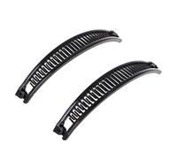 2 Pcs Hair Claw Clips Banana Hairpin Banana Barrettes Hairpins Headwear Styling Tools Hair Accessories Fashion Vintage Women Girls Plastic Metal Glitter Wide Headband Handmade Leopard