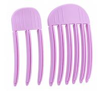 2 Pcs Hair Clips for Styling, Purple Root Lift Clips with 3 And 6 Teeth | Two Clip Designs for Adding Lift at The Roots And Styling Fringes; Compact Hair Tools for Everyday Looks And Party Hair