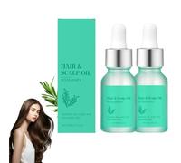 2 Pcs Hair & Scalp Oil, Scalp Hydrating Serum, Macadamia & Grapeseed Oils, Soothes Dry Scalp, Balances Sebum, Adds Shine, Non-Sticky & Light Texture, For Sensitive Scalp & Dandruff