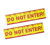 2 Pcs Halloween Decorations Mind The Step Sign, Do Not Enter Warning Floor Tape Anti Slip, Caution Sign Sticker For Parties, Scary Indoor Outdoor Decor, Strip For Floors,Hallways, Doorways 6 × 24 In
