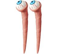 2 Pcs Halloween Eyes Garden Plant Decorations Evil Eye Decor Stakes Ripped Out Eyeball Halloween Decorations for Indoor Outdoor Plant Pot Decor