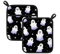 2 Pcs Halloween Goblin Pot Holder, Heat Resistant Oven Cloths, Potholders & Oven Gloves, for Kitchen Cooking & Baking, Thick & Safe, Protection of Hands From Hot Utensils