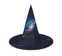 2 PCS Halloween Hat Witches Decor - Universe Milky Way Galaxy Print Party Witch Costume Cosplay, Dress Up Masquerade Supplies