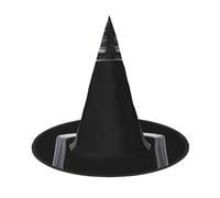 2 Pcs Halloween Witch Hats Black Perfume Bottle Witches Hat Mens Womens Floating Hats Costume Accessories Indoor Outdoor Halloween Decorations For Porch Yard Indoor Outdoor Decor Party Supplies