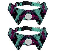 2 PCS Halloween Zombie Hand Dog Bow Ties Shirt Lapel Style Cat Kitten Collars Attachment Dog Collar with Bow Ties for Small Cats Puppies Pets