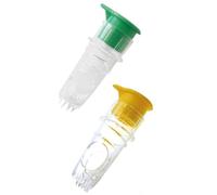 2 Pcs Hand Screw Top Lime Squeezer,Portable Manual Screw Top Lemon Juicer for Kitchen,Manual Fruit Squeezer Press,Portable Fruit Juicer,for Orange Lemon Lime Pomegranate(Green and Yellow)