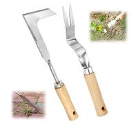 2 PCS Hand Weeder Tools, Weed Remover Tool Set Weed Puller Crack Weeder Crevice Gardening Tools for Patio & Garden, Block Paving, Cracks & Driveways, Removing Moss & Dandelion