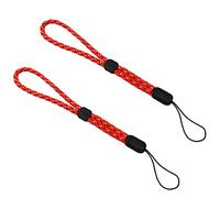 2 pcs Hand Wrist Strap for Gameboy Advance Pocket Color PS3 Move Motion PSP 1000 2000 3000 for PS Vita Wii Remote 3DS 2DS Move Lanyard Hand Strap Rope (red-2pcs)