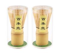 2 PCS Handcrafted Bamboo Matcha Whisk, Handcrafted Bamboo Chase, Traditional Japanese Chasen Matcha Stirrer, Authentic Japanese Tea Ceremony Tool