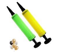 2 PCS Handheld Balloon Pump Set, Balloons Manual Air Pump Hand Balloon Inflator Effortlessly Blow Balloons for Birthday Wedding Party Decoration Yoga Balls (Random Color)