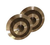 2 Pcs Handmade 14 Inch Hi-hat Cymbal For Professional Percussion Instrument Drum Set Cymbal Set (Color : B)