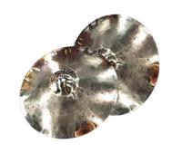 2 Pcs Handmade Alloy Cymbals 14 Inch Hi-hat Cymbals Professional Cymbals For Drums Cymbal Set