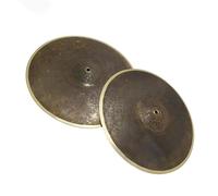 2 Pcs Handmade Cymbals 14'' Hihat Cymbals For Drummer Professional Playing Cymbal Set
