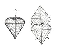 2 Pcs Handmade Fiber Bird Nesting Heart - Alpaca Fiber Bird Nesting Heart, Refillable Nature Wool Material B-ird House Winter Shelter, Bi-rds Nests Material Holder For Garden, Yard & Bi-rd Lover