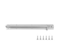 2 Pcs Hardware Door Bolts Aluminum Alloy Hinge Wardrobe Stopper Silent Gate Hook Cabinet Catches Window Catch Lock Buckle for Bathroom Bedroom(Black,2inch)(Silver,2inch)