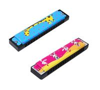 2 Pcs Harmonica Kids,Kids Harmonica Set,Blue Giraffe and Pink Rabbit Harmonicas,Musical Instruments for Beginners,Educational Toys for Children Music Learning and Birthday Gifts(16 Holes)