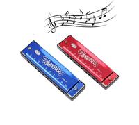 2 Pcs Harmonica, Mouth Organ, 10 Holes Harp Mouth Organ Harmonica For Adults, Harmonica For Beginners, In C Suitable For Beginners Professionals Perfect Music Gift For Students Kids Man Women