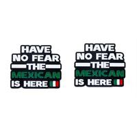 2 Pcs Have No Fear The Mexican Is Here Mexican Flag Pin, Humorous Mexican Pride Alloy Lapel Pin, Patriot Day National Day Accessories