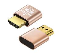 2 PCS HDMI Dummy Plug, 4K@60Hz Display Emulator, Headless Virtual Screen Adapter Compatible with Windows Mac OSX Linux GPU Enable for Remote Desktop Cryptocurrency Mining Game Streaming VR Server Use