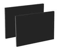 2 Pcs HDPE Plastic Sheet1/8 inch Thick,Size 12 x 16 inch,High-Density Polyethylene(HDPE) Plastic Block for Machining,Home Improvements,DIY Projects (Black)