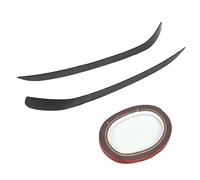 2 Pcs Headlight Eyebrow Trim Cover, Front Light Eyelid for Commodore Sedan Wagon Ute VE Series 1 2 HSV VE Gen - E, Glossy ABS with Adhesive Tape (Carbon Fiber Pattern)