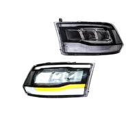 2 PCS Headlights Assembly Compatible For Dodge RAM 1500 2500 3500 Headlights 2009-2019 RAM1500 CLASSIC 2019-2021 Head Lamps(Transparent color)