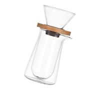 2 Pcs Heat Resistant Borosilicate Glass Coffee Brewing Dripper and Carafe Set Hot and Cold Brewing Lovers Gift Office Home Brewing Accessories Set