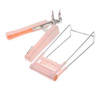 2 Pcs Heat Resistant Bowl Gripper Clip Silicone Stainless Steel Tool | Non Slip Portable Handle, Fits Steamer Dishes and Air Fryers, Helps Prevent Burns during Meal Preparation