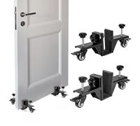2 PCS Heavy Door Installation Dolly,Door Installation Tool，0-2.12in Door Installation Kit Hold up to 500 lbs，Door Lifter Tool with Rotating for Pre-Hung、Slab and Front Doors