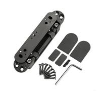 2 Pcs Heavy Duty Aluminum Alloy Invisible Muted Door Hinges Adjustable Butt Hinge 125 Degree Swing Concealed Enduring for Wooden Doors(Grey)