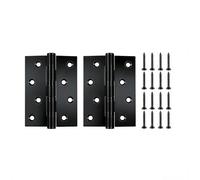 2 Pcs Heavy Duty Door Hinges 4 Inch/100mm Ball Bearing Hinge, Stainless Steel Gate Hinges for Wooden Gate Cabinet Outdoor Internal Door Hinge, with 16 Pcs Screws