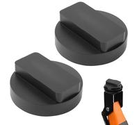 2 PCS Heavy Duty Jack Pad, Rubber Support Block, Car Lift Frame Rail Protector for Safe Lifting, Trolley Jack, Durable and Rubber Jacking Pads Compatible with Multiple Car Models (Black)