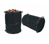 2 PCS Heavy Duty Pop-Up Garden Waste Bags - Water Repellent & Reusable Garden Bin with Handles - Waste Weeds, Leaves Large Waste Sack Bag (86 Litres)