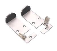 2 Pcs Heavy-Duty Stainless Steel Door Stop Concealed Door Holders Door Clamp Hardware Easy Install Door Stopper (125mm) for Home & Office Use