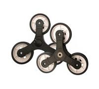 2 Pcs Heavy-Duty Stair Climbing Trolley Wheels - 3 Wheel Replacement for Furniture Laundry Grocery Carts - Ideal for Easy Transport & Mobility (Model B)