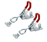 2 PCS Heavy Duty Toggle Clamp Latch 4002 Adjustable Latch Hardware, 551Lbs Holding Capacity, Quick Release Pull Latch Clamp for Box Case Trunk, Industrial EquiIpment, Smoker Door and More (4.9inch)