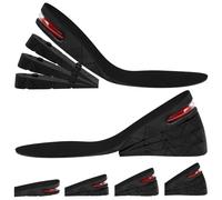 2 PCS Height Increasing Shoe Insoles, 3-Tier Adjustable Lift Inserts for Men Women, Air Cushion Heel Pads, Shock Absorbing Insoles for Shoes Sneakers Boots