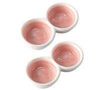 2 PCS Hermit Crab Food Dish Ceramic Hermit Crab Food Bowl Reptile Water Bowl Aquarium Accessory for Turtle Tortoise Lizard Snail Bearded Dragon Gecko